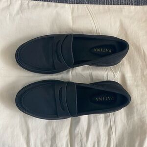 Black Classic Penny Loafers Flats